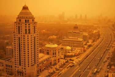 北京的空气污染程度超出了标准