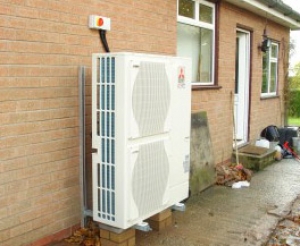三菱空气源热泵安装在国内财产