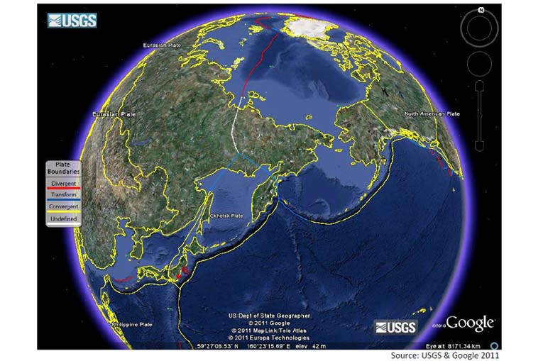 tectonic plates japan earthquake