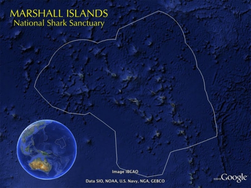 Marshall Islands National Shark Sanctuary Map