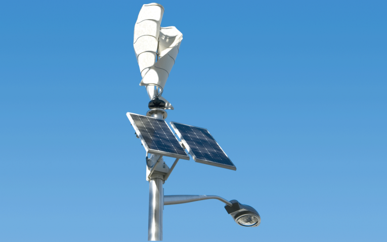 Ecopole，风和太阳能组合用于街灯